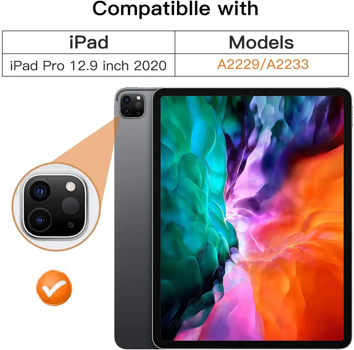 Чехол для нового iPad Pro 12 9 дюйма 2021 5-го поколения/2020 4-го поколения вращающаяся на 90