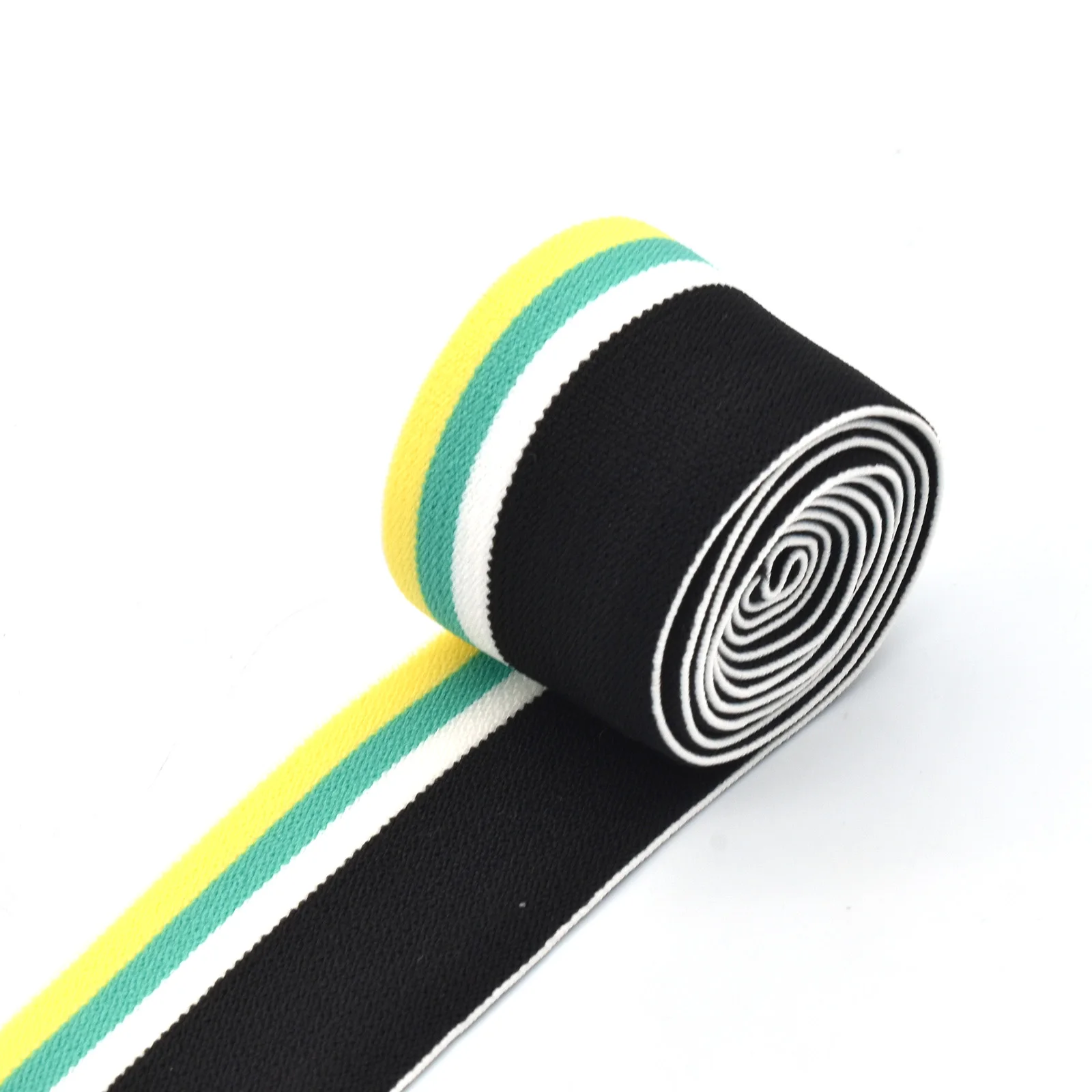 

38mm/1.5" Colorful Soft Elastic Webbing Strap Striped Webbing Stretch Belt Stretchy Tape Garment Clothing Bag Accessories