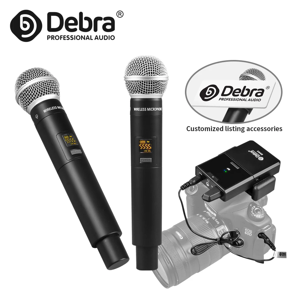 Debra DV01/02H UHF беспроводной ручной микрофон с функцией монитора поддержка