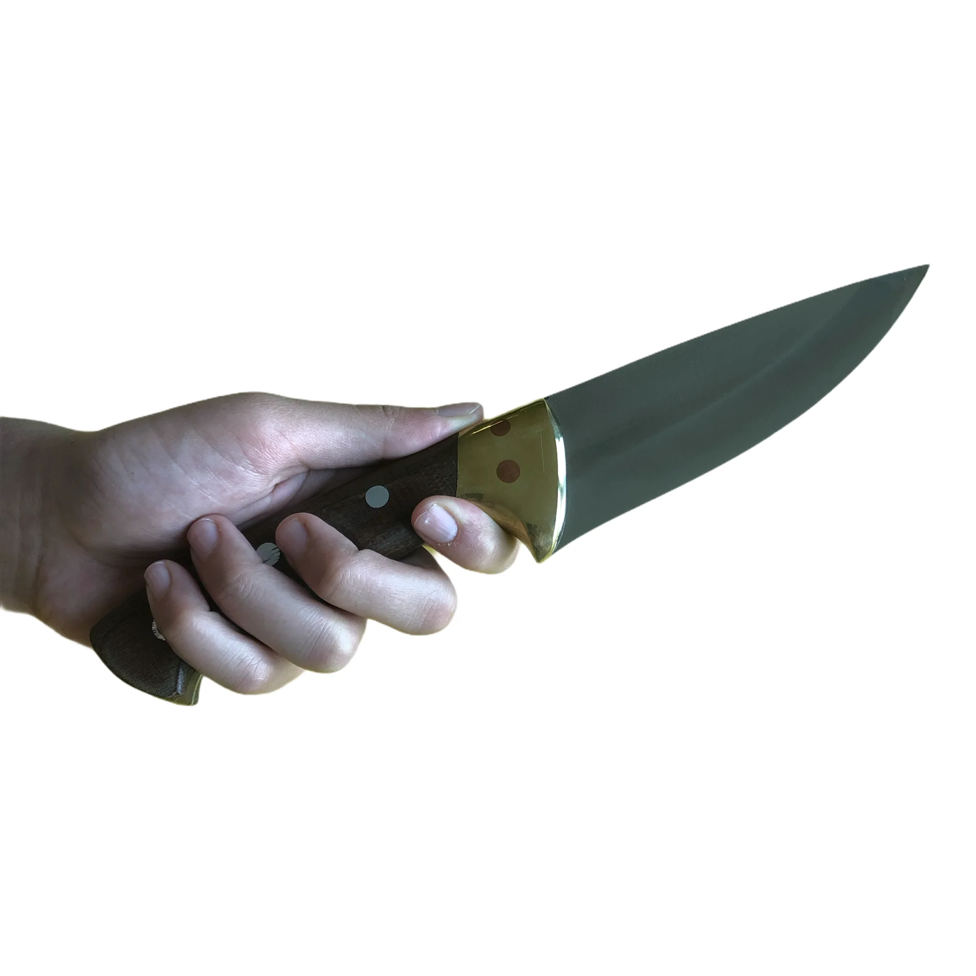 

Personalized handmade knife 4116 heat treated stainless steel with fiber haft and special case no:10 Bushcraft