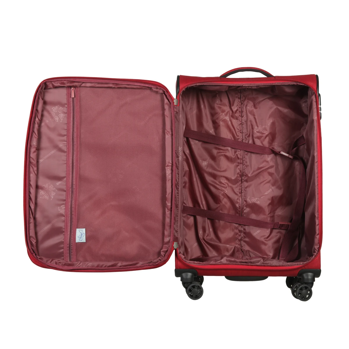 Suitcase retail gm17026w24 fabric case with expander ultra light double silent wheels code lock durable |