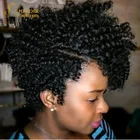 Кудрявые парики с челкой, 180 плотность, человеческие волосы, парики, толстые афро кудрявые парики для черных женщин, бразильские Недорогие парики Remy