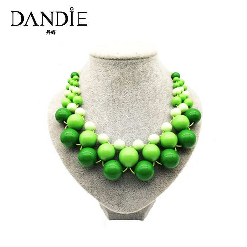 Красочное акриловое ожерелье Dandie с бусинами модные ювелирные изделия