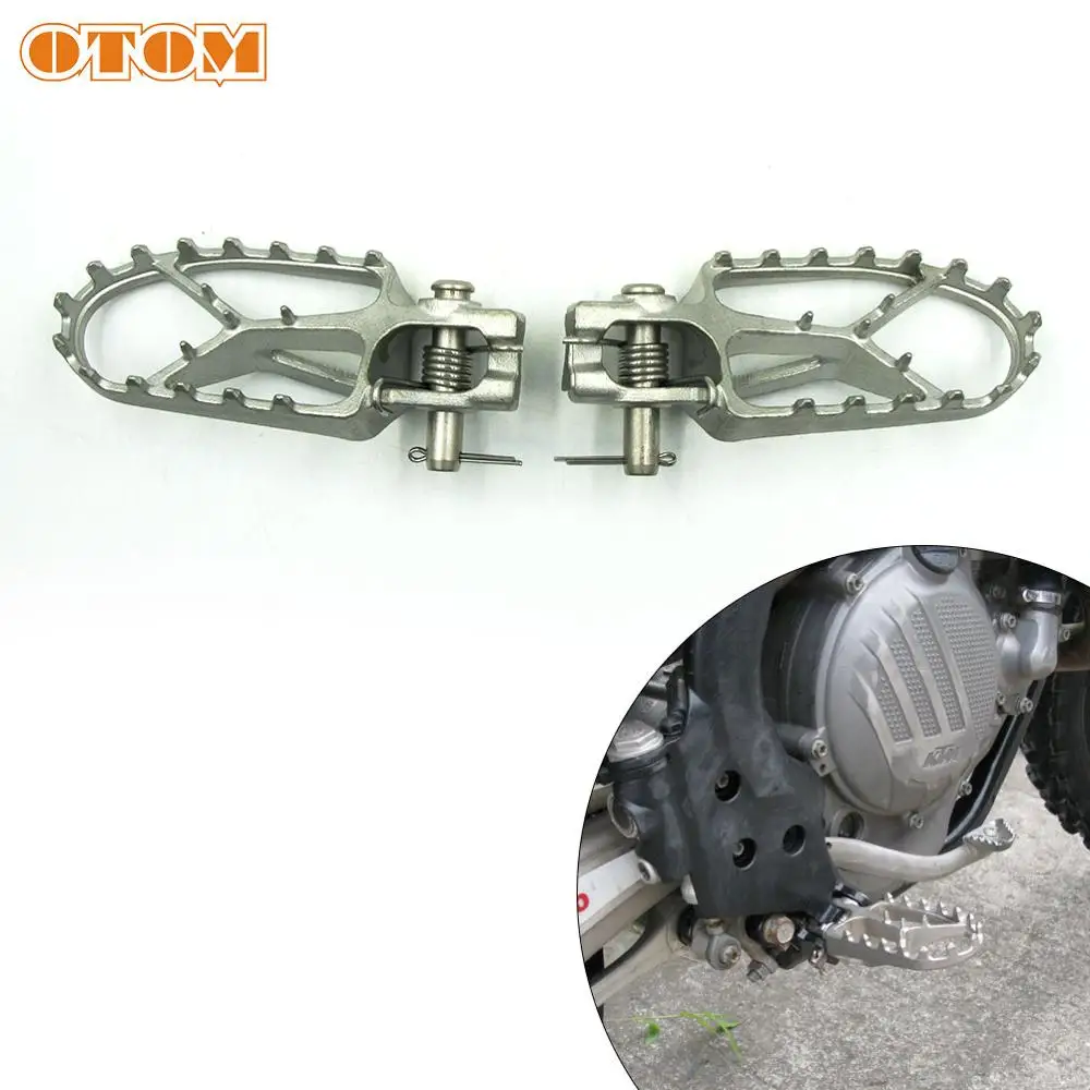 Ножка для мотоцикла OTOM с ЧПУ широкая полная KTM SX125 SX250 SXF350 450 XC300|Подставки под ноги|