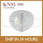 Противотуманная дышащая маска KN95 FFP2 для лица с клапаном, 95% фильтрация, ffp3 маска для рта, прочная защитная маска