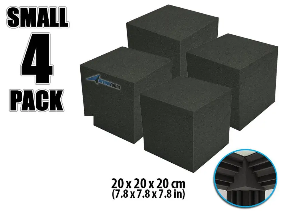 Arrowzoom 7," x 7,8" x 7," мини-угловой кубический пенопласт студийная панель Звукопоглощающая акустическая обработка - Цвет: 4 pcs pack