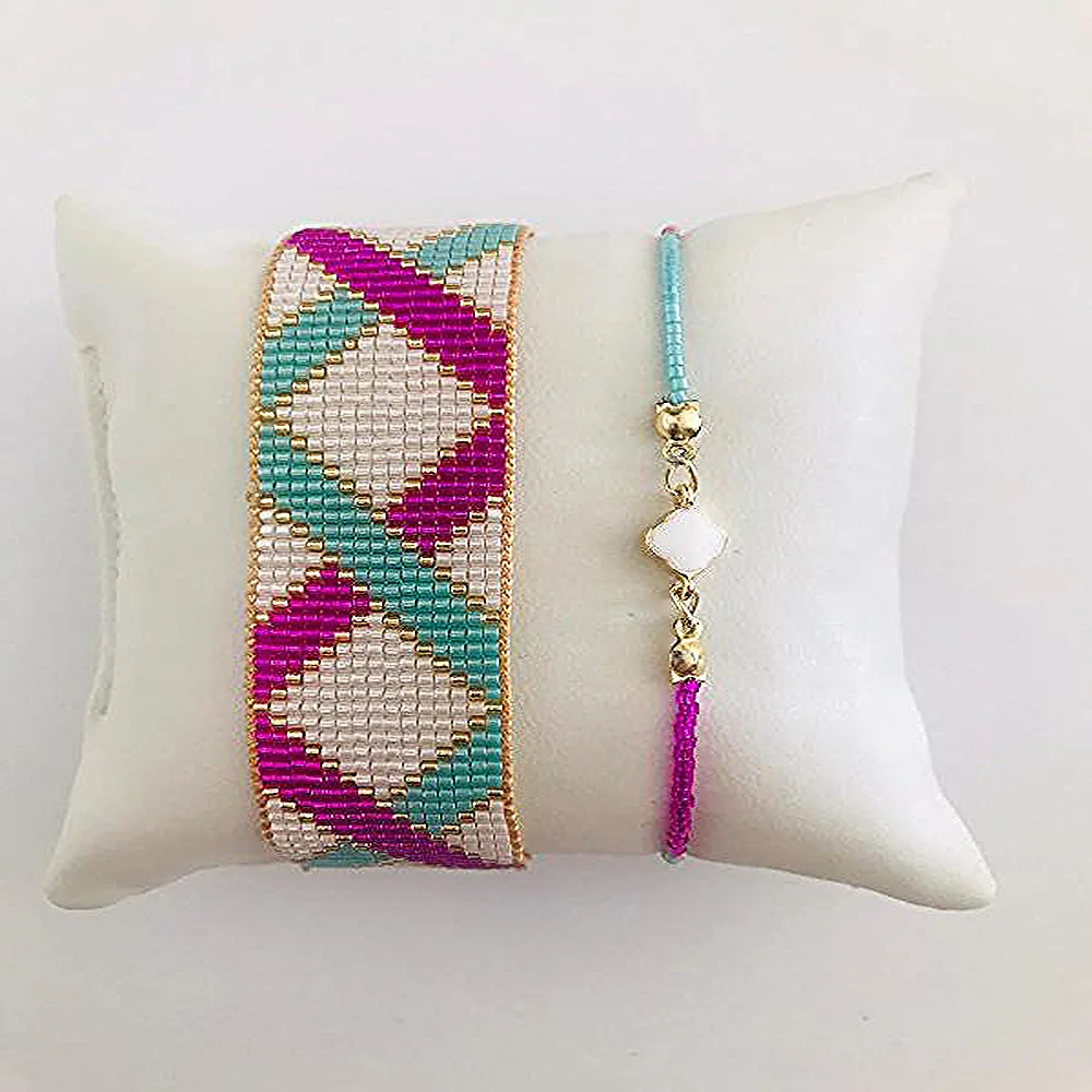 

Браслет Miyuki с узором в виде креста, 2-дюймовый Li-костюм