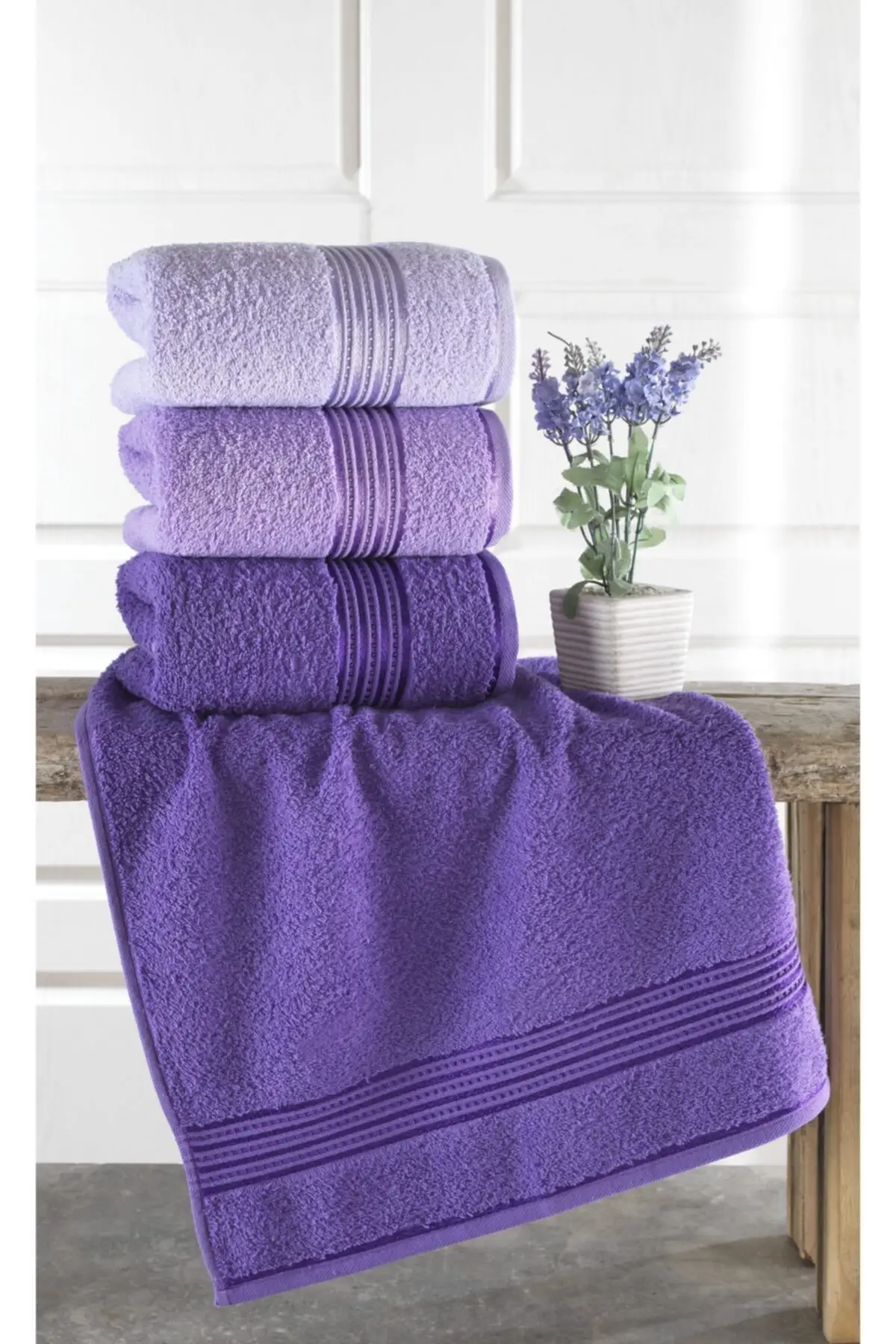 

Binnur Home Alia Soft 3 Piece Hand and Face Towel 50x90 cm