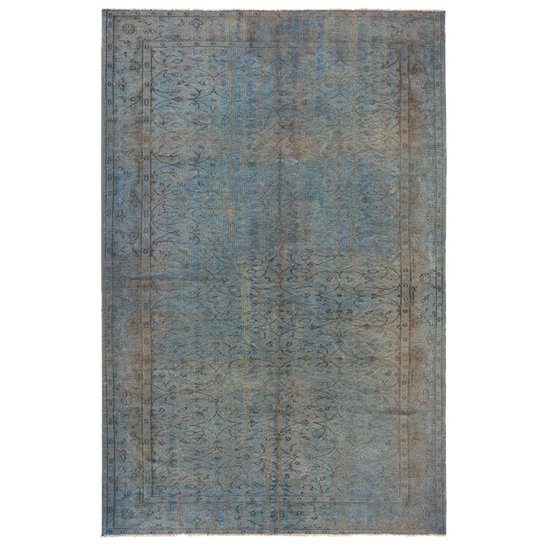

Modern Style Floral Area Rugs Decorative Calming Blue Sofa Carpet Doormat for Hallway Living Room Entrance Kitchen Floor Mats