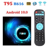 2022 new original t95 smart tv box android 10 6k 2 4g 5g wifi 128g 3d voice16g 32gb 64gb 4k quad core set top box media player
