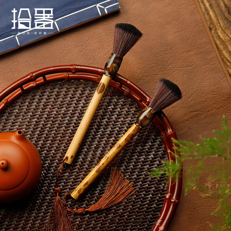 Ручка для бамбукового горшка натуральная чайная щетка нельзя выдать волосы из