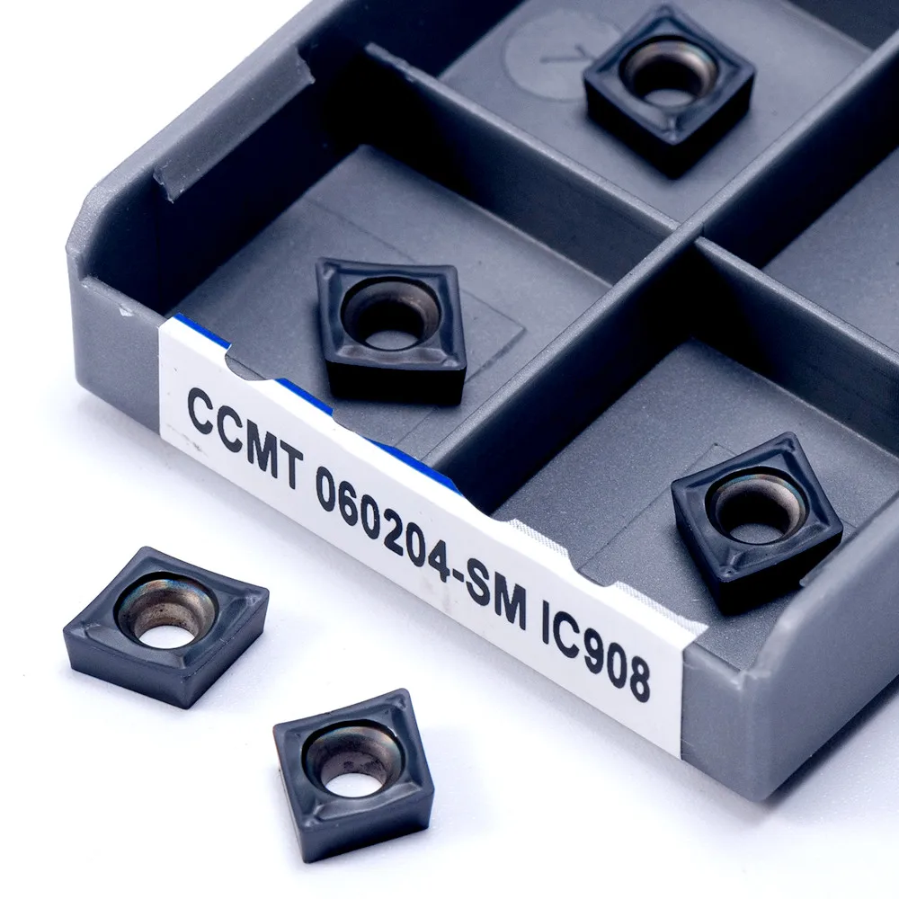 

CCMT Nternal Milling Cutter CCMT060204-SM IC908 Internal Turning Insert High Quality CNC CCMT 060204 IC908 Lathe Metal Tool