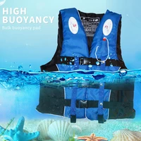 life jacket vest outdoor sports swimming boating skiing driving vest survival suit polyester life jacket for adult children