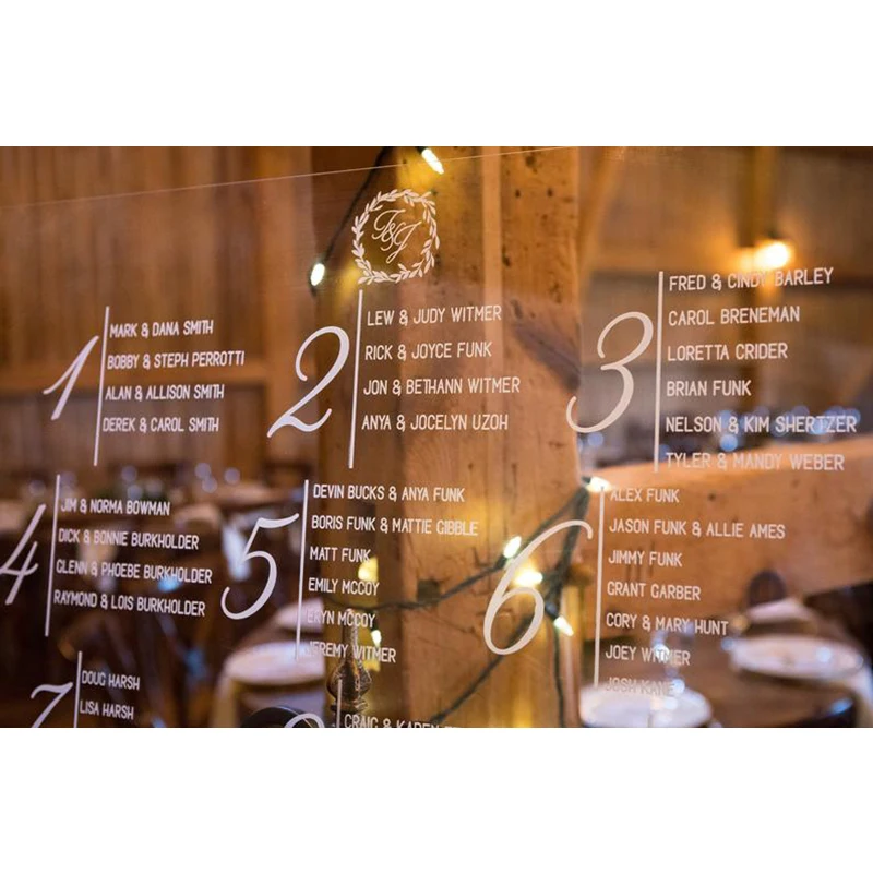 Индивидуальная акриловая таблица для сидений свадебных табличка индивидуальный