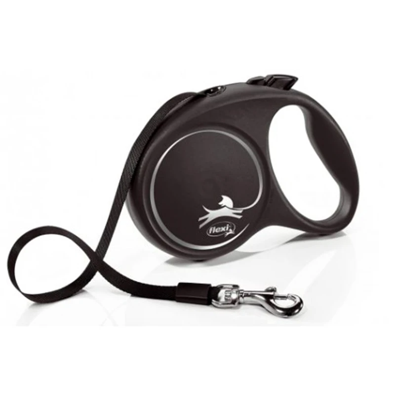 Рулетка flexi Black Design M Лента 5 м до 25 кг|Поводки| |