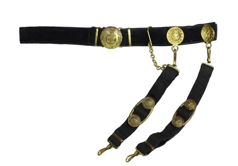 Кортиковое снаряжение ВМФ СССР офицерский ремень |