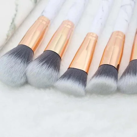 

10'lu Marble Pattern Makeup Brush Set Makeup Brush Set 350742290