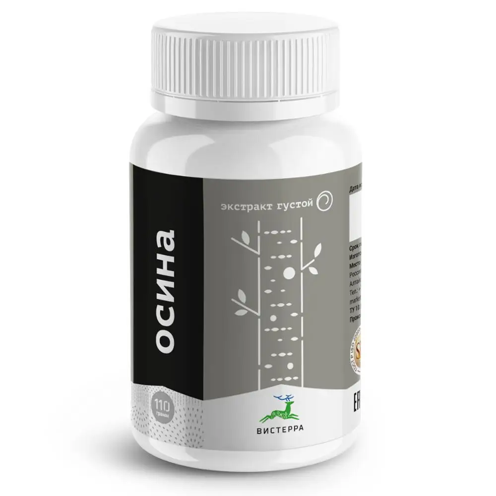 Экстракт коры Осины (95 мл/110 г) Вистерра