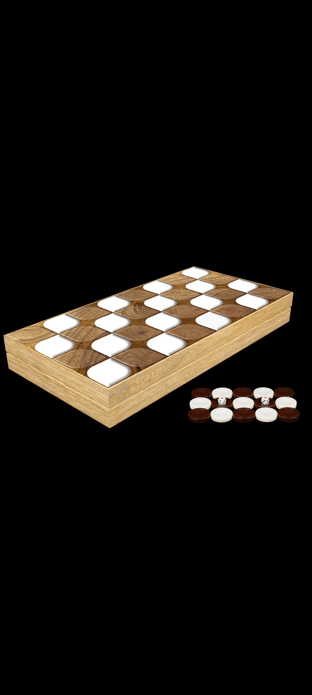 

English Traditional Wooden Backgammon Set, Backgammon Board Set, Family Backgammon Gift Set, Large Foldable Backgammon Board han