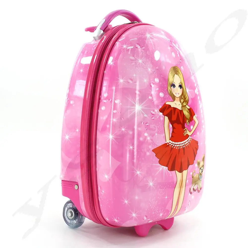 Child travel suitcase for cabin rigida print children trolley cabin 2 wheels