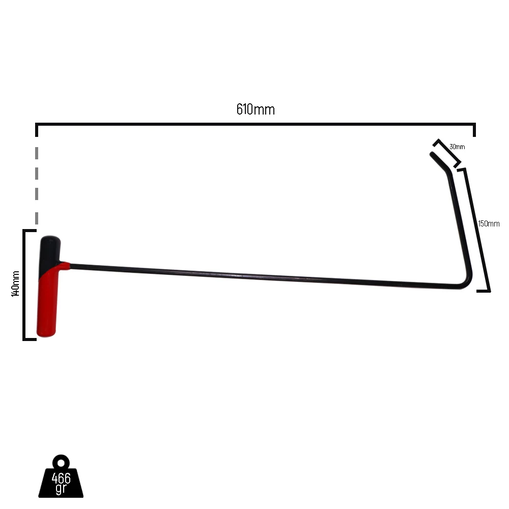 Инструменты Pdr диаметром 8 мм L-образной формы обработанные теплом и окислением