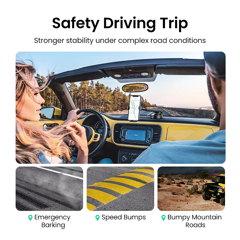 UGREEN Car Phone Holder No Magnetic Gravity Stand in the Car Suction Cup Support Holder for Mobile Phone Xiaomi iPhone 13 12