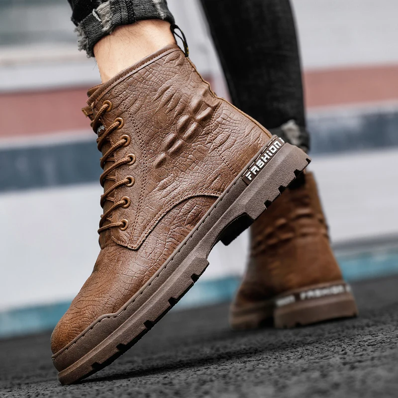 Новинка Ботинки Martin мужская обувь осенне-зимние ботинки мужские британские