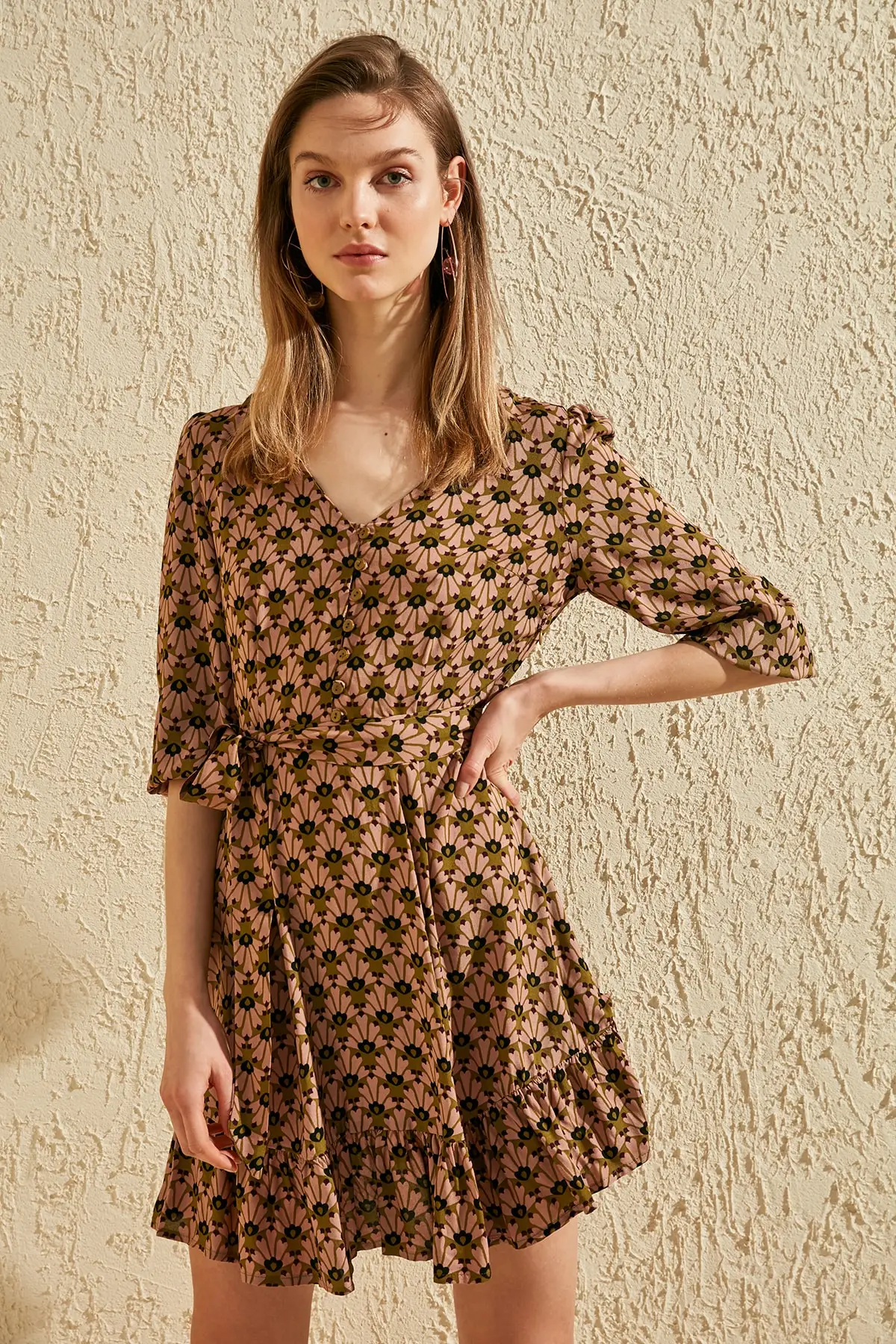 Платье с поясом TWOSS20EL0448|Женские платья| |