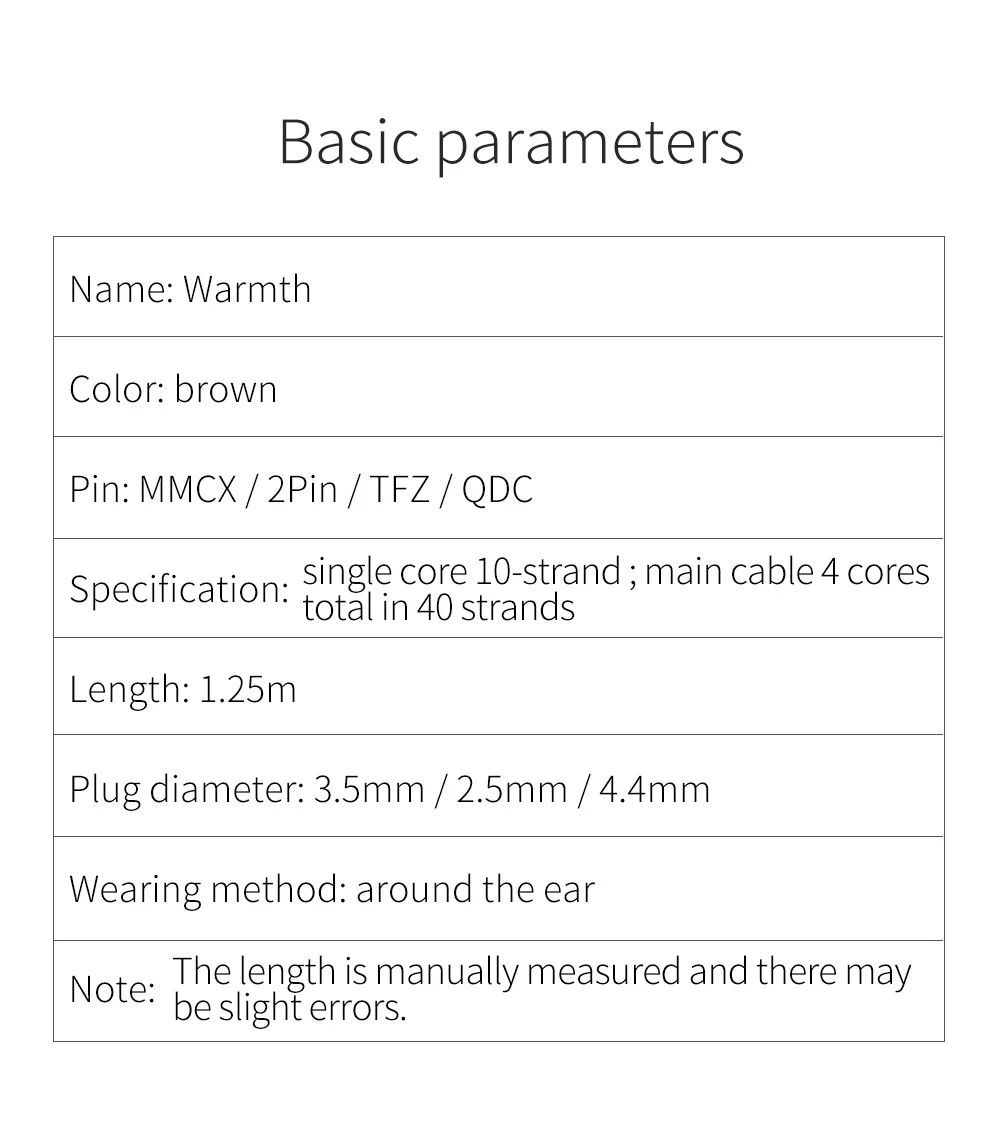 

KBEAR Warmth 4 core 4N Singel Crystal Copper Upgraded Cable MMCX/2Pin/QDC/TFZ For ST10S ZST C12 KXXS ZSN Pro ZSX BLON BL-03 V90