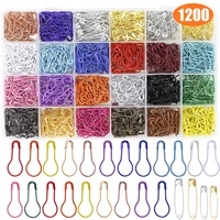 safety pins multi color gourd shape metal clips marker tag gourd pins knitting stitch markers safe craft diy sewing kit 1200pcs