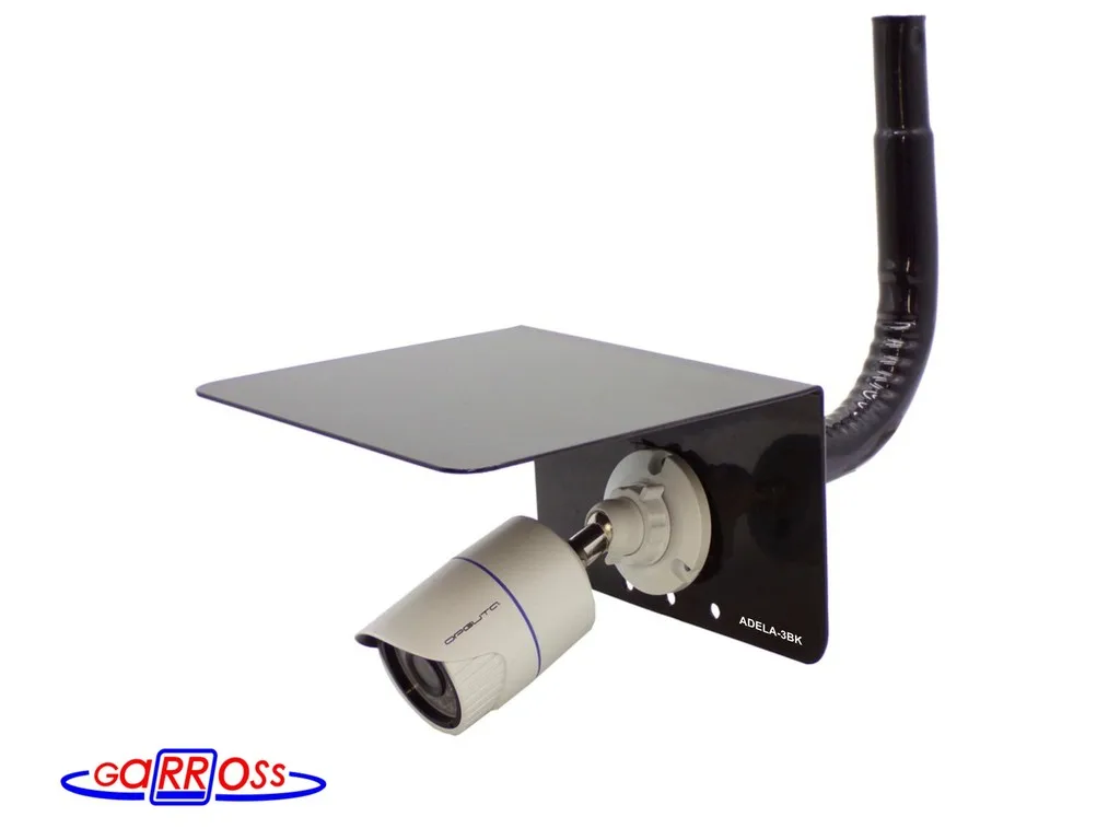 Bracket &quotadela-3bk&quot black with a visor for video camera suitable adela-1 | 360° Video Camera Accessories