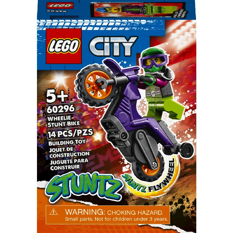 Оригинальный трюковый велосипед LEGO City для детей комплект приключений 14 шт. + 5 лет