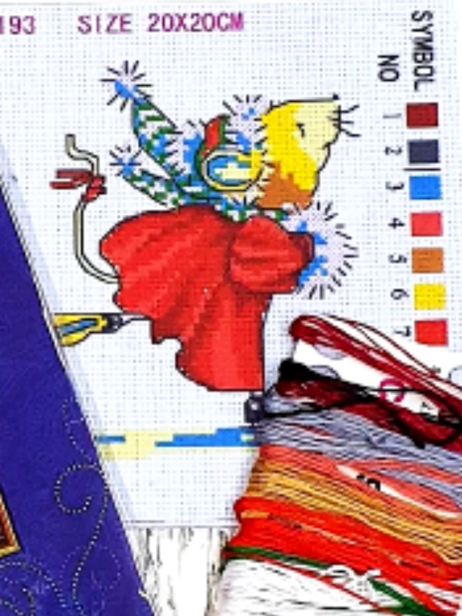 Вышивка крестиком набор Diy кошка собака птицы пони детям &quotсделай сам&quot с