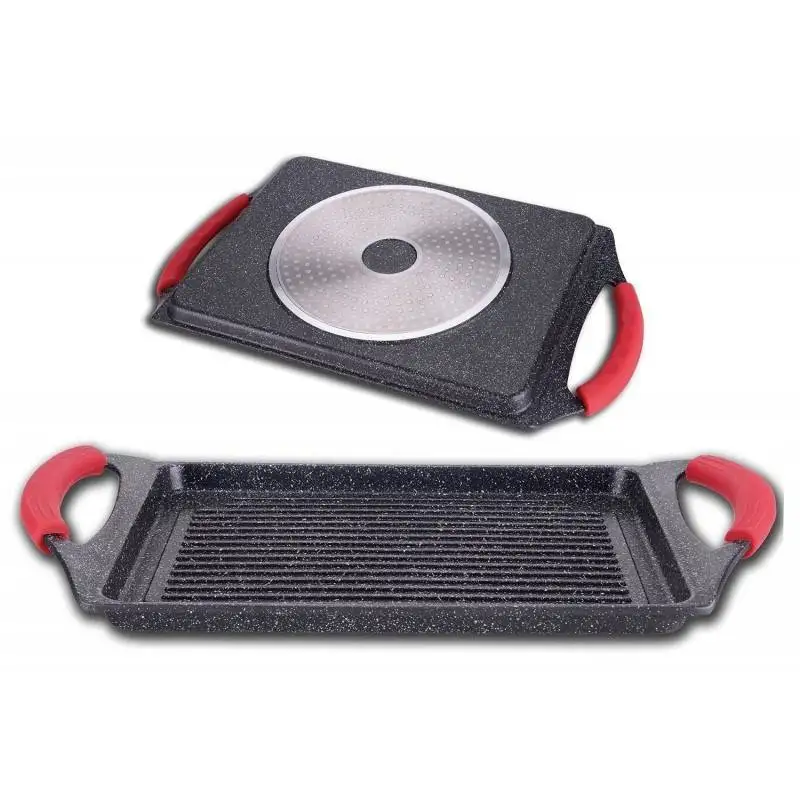 Сковорода решетка гриль Лава камень вулканический Индукционное дно | Дом и сад