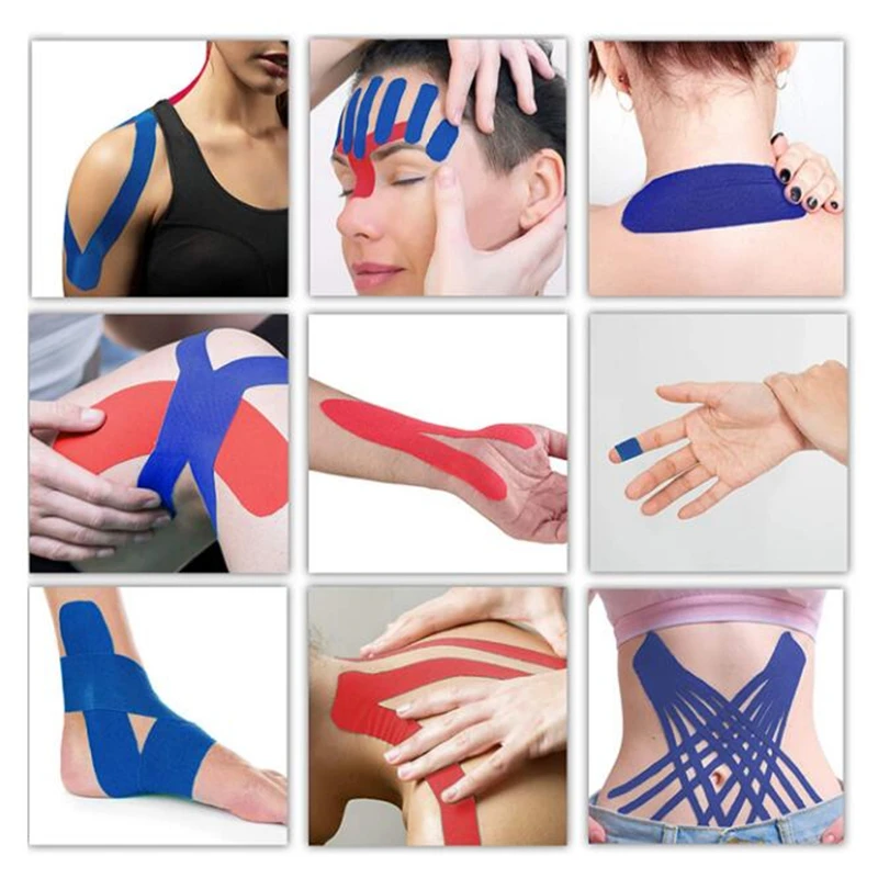 

2Pcs Self Adhesive Elastic Bandage Sports Wrap Tape Knee Support Pads Finger Ankle Palm Shoulder Stickers