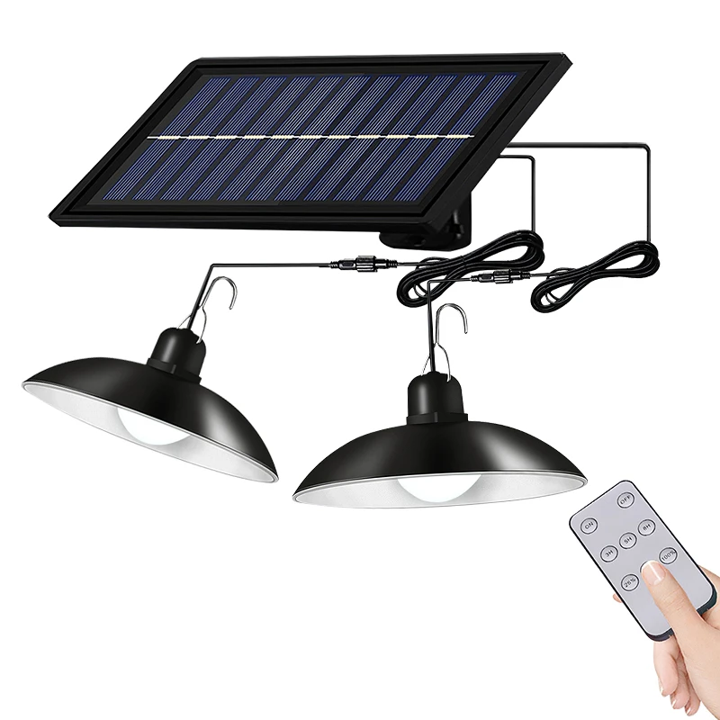 Солнечный подвесной светильник на открытом воздухе люстра IP65 Водонепроницаемый