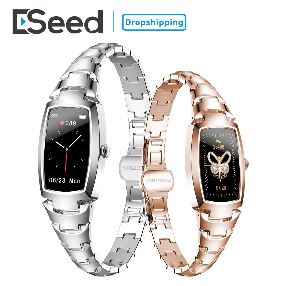 Eseed 2021 H8 pro Смарт часы женские модные милые с пульсометром и напоминанием о