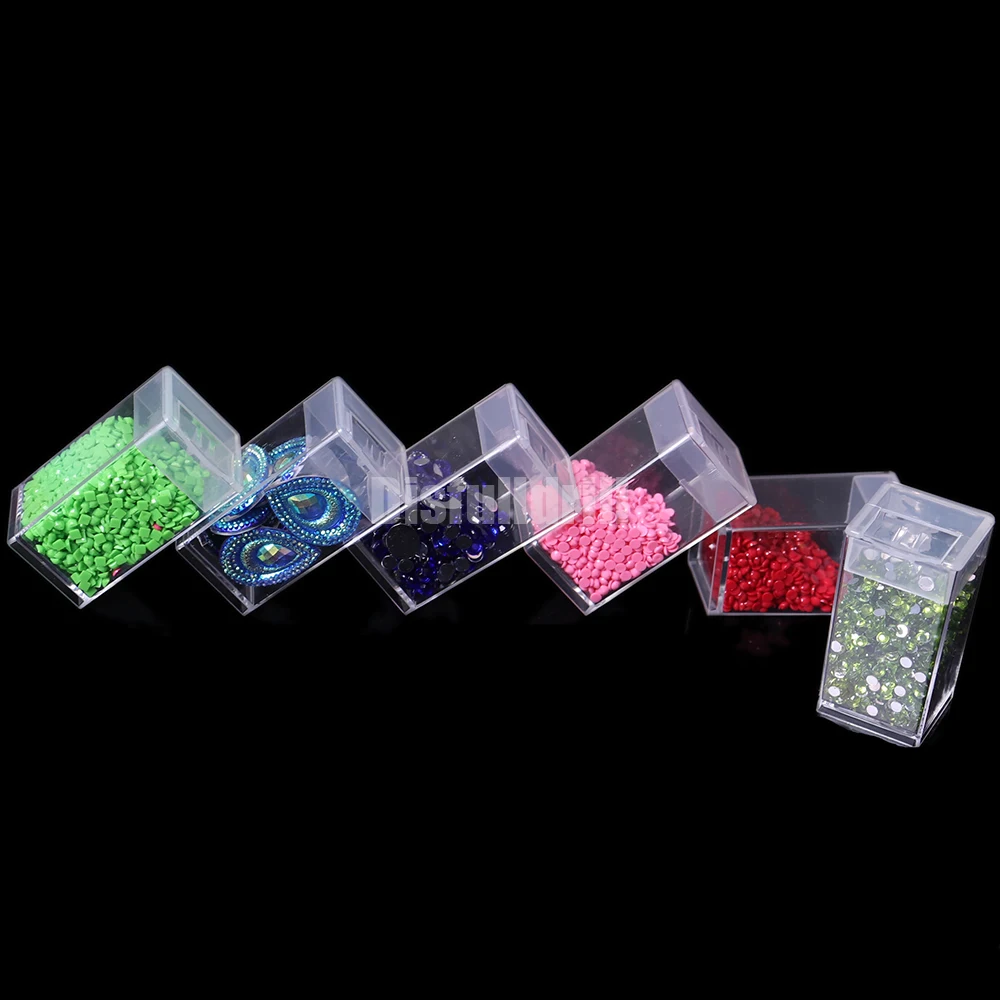 

30/60/90/120 квадратных бутылок, аксессуары для алмазной живописи, контейнер, бутылки из искусственных кристаллов, банка для хранения бусин