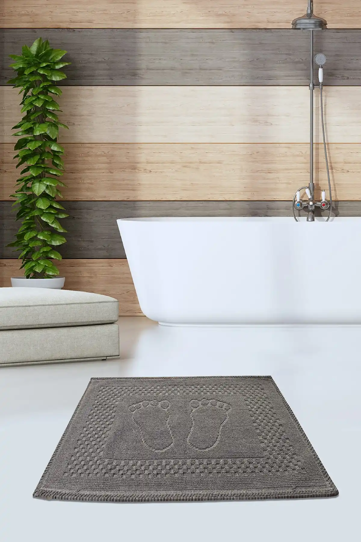 

Bathroom Mats Rugs Luxury Non Slip Base Bath Toilet Mat Washable Set 40x60CM