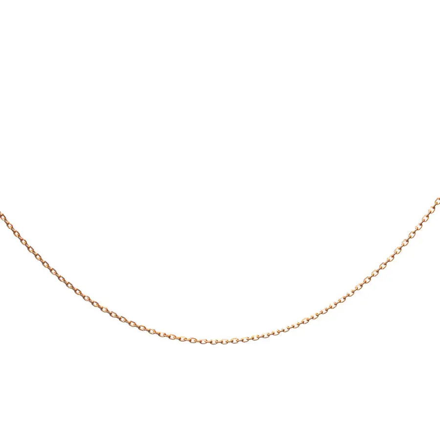 

925 Sterling Silver Ladies Gold Color Necklace Classic Flat Chain Women Accessory Jewelry Stylish New Luxury Naive Good Quality