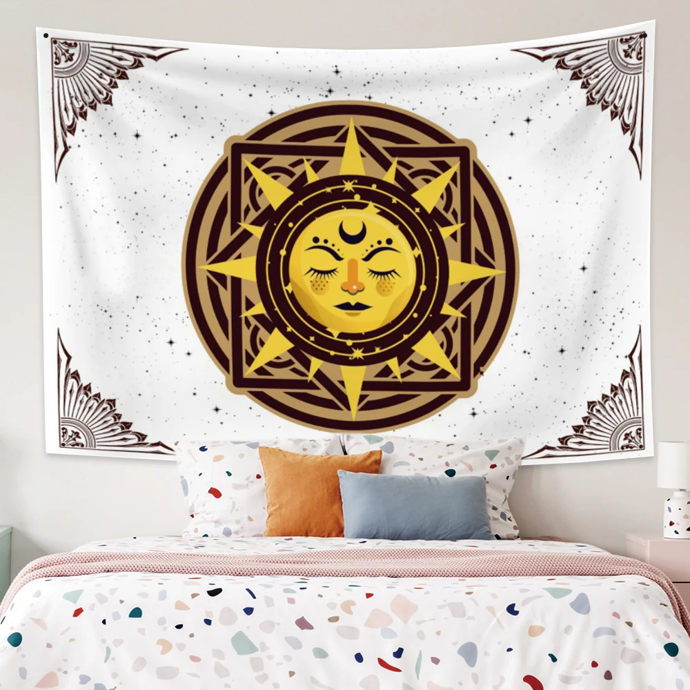 

Tapestry Sun Torii Simple Wall Hanging Bohemian Hippie Planet Psychedelic Witchcraft bedroom living room Aesthetics Room Decor