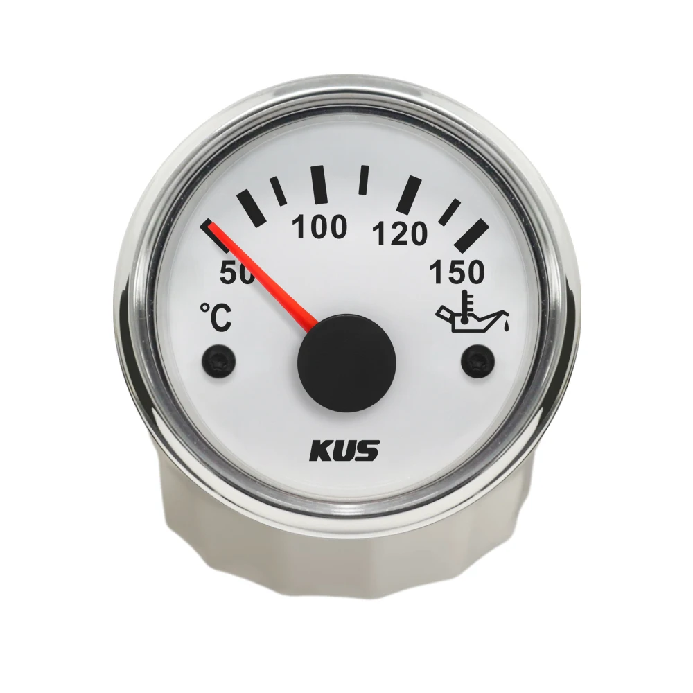 

KUS New 52mm Oil Temp Temperature Gauge Meter Indicator 50-150℃ Signal for Car Motorcycle Boat Yacht 9-32V