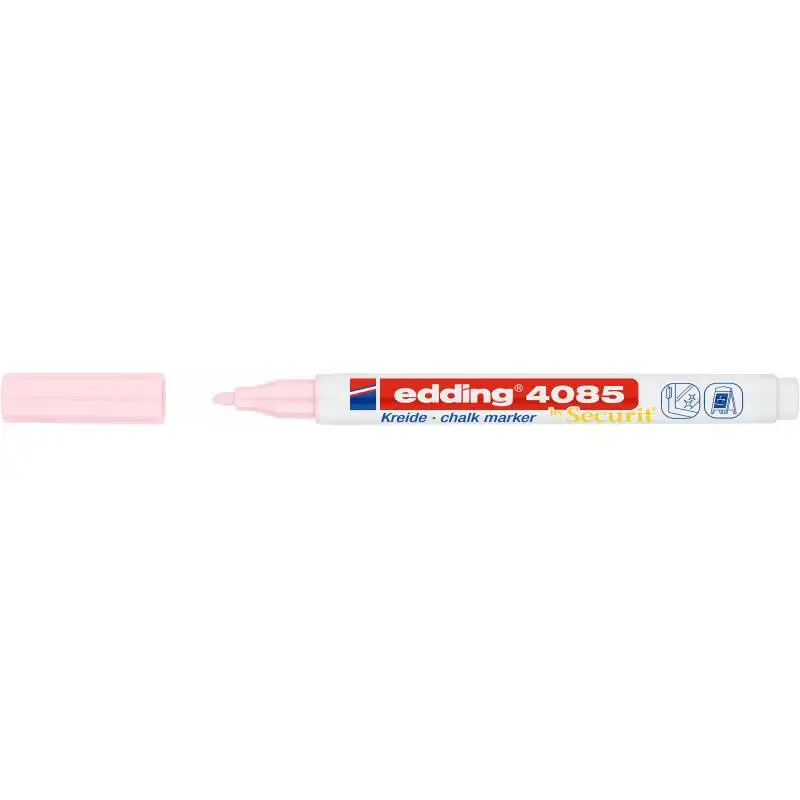Маркер меловой Edding 4085 пастельный розовый 1-2 мм 1284950 | Канцтовары для офиса и дома