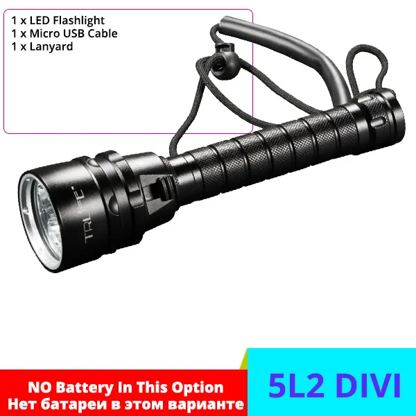 

TRLIFE Подводный светодиодный фонарик для дайвинга