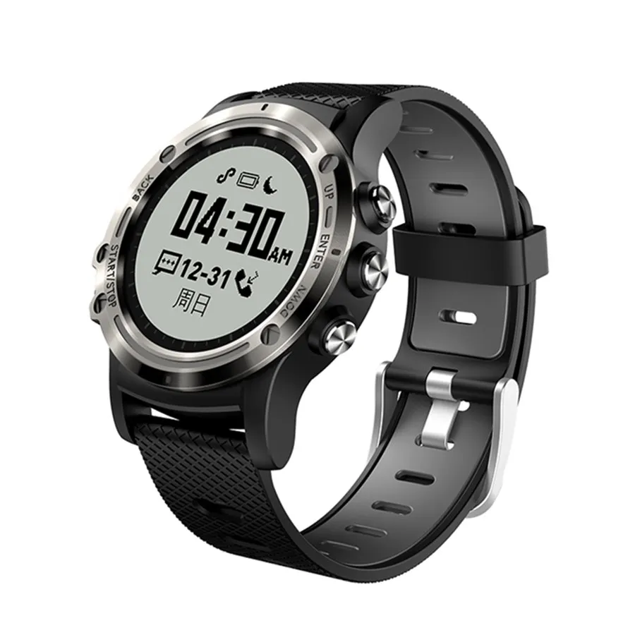 black Accalia P1mini Смарт-часы gps смарт-браслет 24 часа монитор сердечного ритма IP68 Водонепроницаемый несколько спортивных режимов фитнес-трекер - Цвет: black