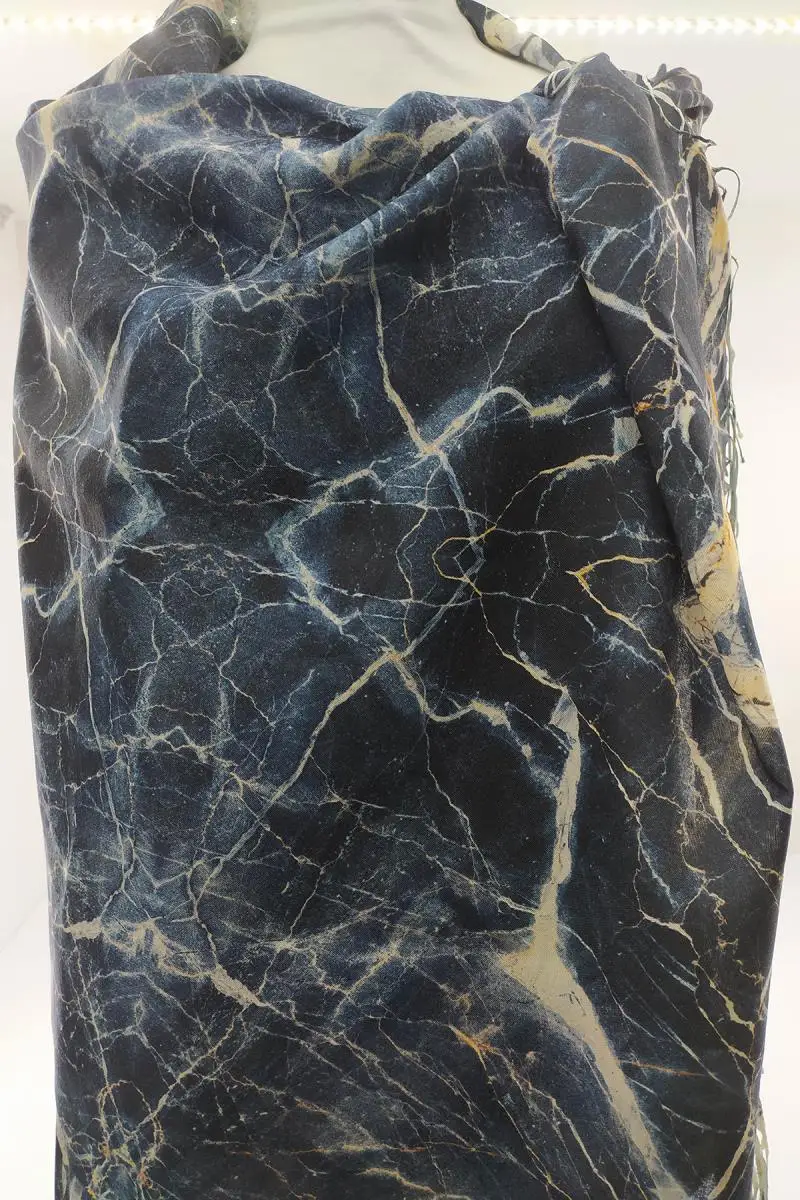 

2020 Fashion Solid Women With Marble Pattern Fiber Tassel Shawl Printing Soft Fabric Wrap Casual Warm Scarves Design