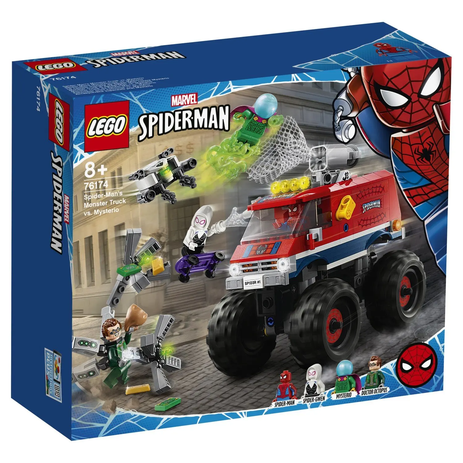 Конструктор LEGO Super Heroes Монстр-трак Человека-Паука против Мистерио 76174  Игрушки