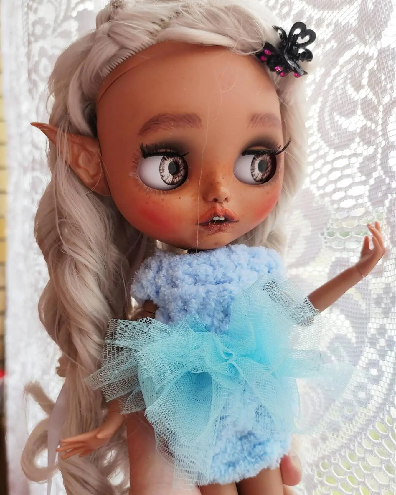 blyth кукла Блайз блейз с матовым лицом блайз негр кастом макияжем куклы купить бжд