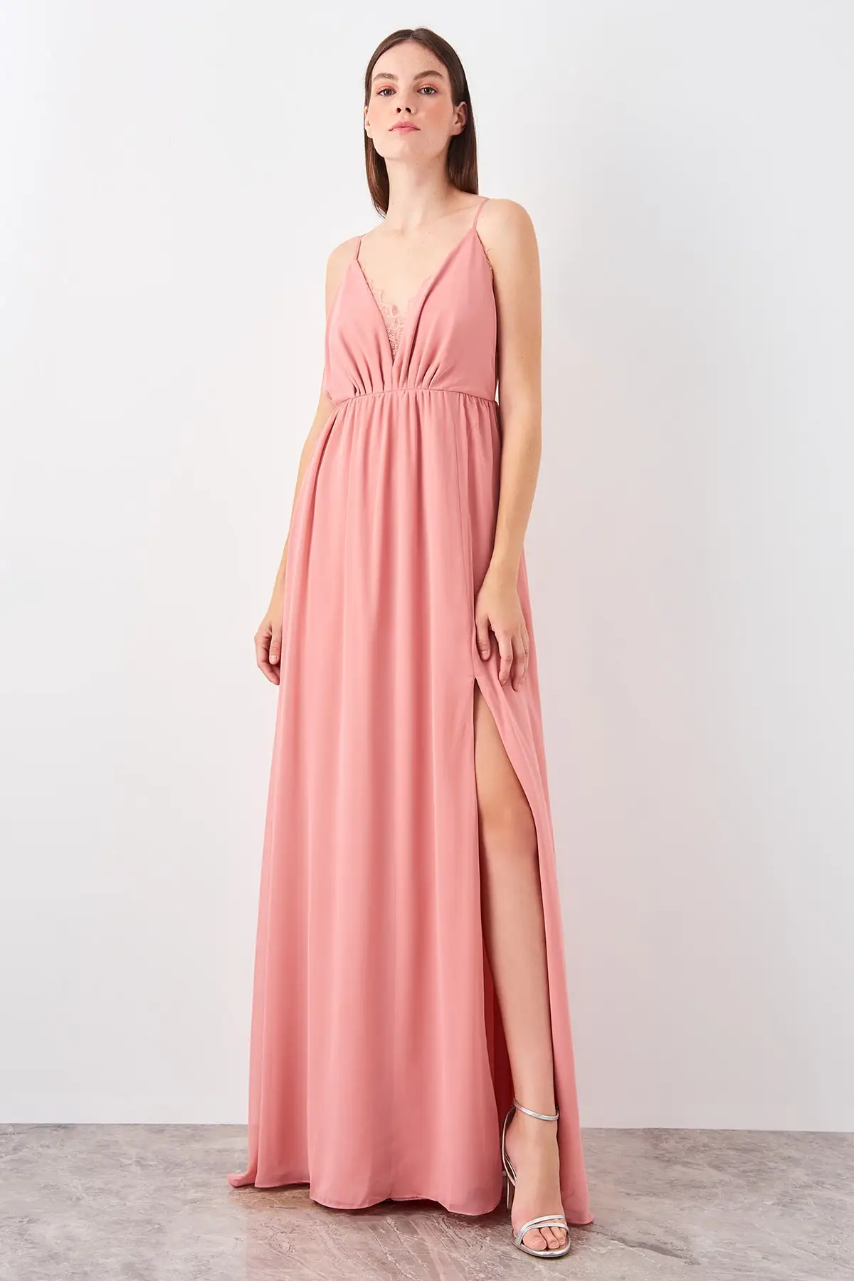 Trendyol Shir детальное вечернее платье TPRSS19AE0094|Вечерние платья| |
