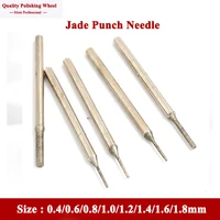2pcs 0 4 1 8mm jade punch needle diamond piercing needle grinding head metal engraving engraving tool punching pinhole drill